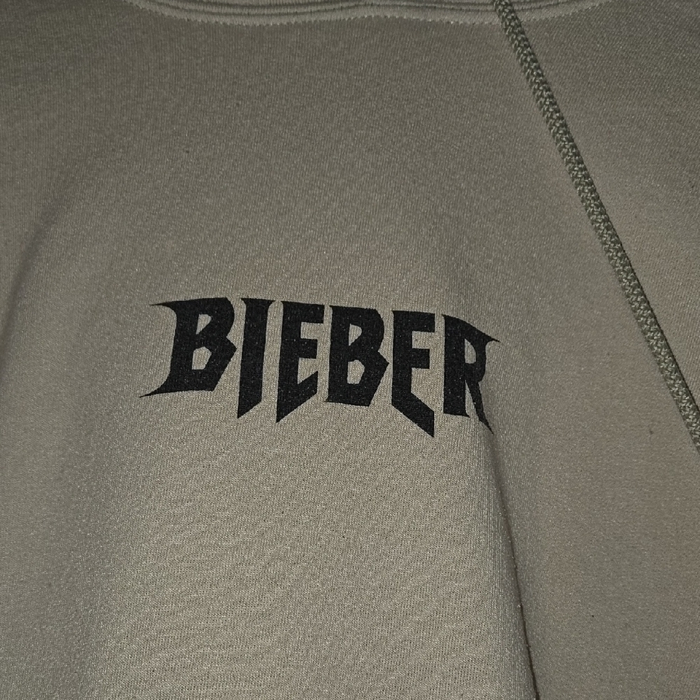 Beige Bieber World Tour Hoodie Purpose Tour Adult Medium - Picture 2 of 8